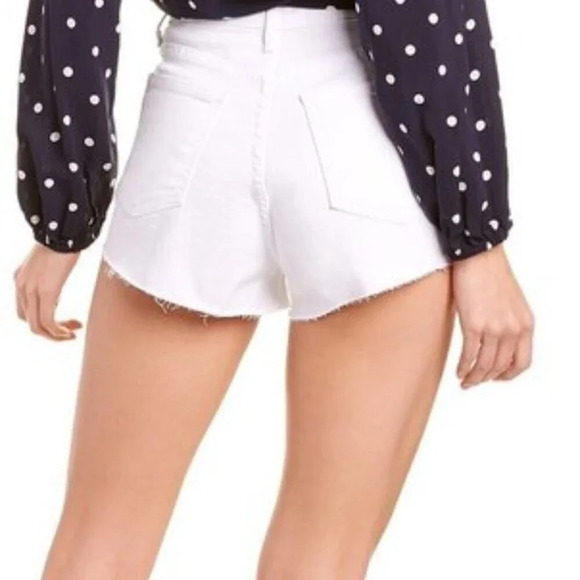 Fidelity Denim Harley Short Max High Relaxed Short  White Size 25 - Picture 2 of 6